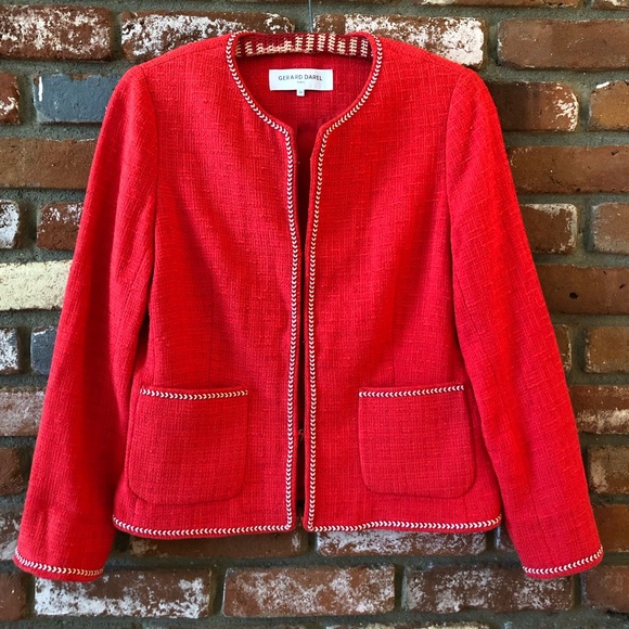 Gerard Darel Tweed Blazer Jacket 